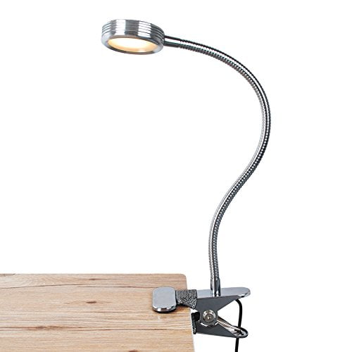 Lepower Clip On Light Clip On Lamp Light Color Changeable Night Light Clip On For Desk Bed Headboard And Computers Silver Walmart Com Walmart Com