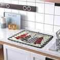 thumbnail image 5 of Christmas Trees Kitchen Dish Drying Mat 18x24 Inch Merry Christmas Black White Buffalo Plaid Dish Drainer Mat Absorbent Reversible Microfibe Drying Dish Pad for Winter Kitchen Counter Decor, 5 of 7