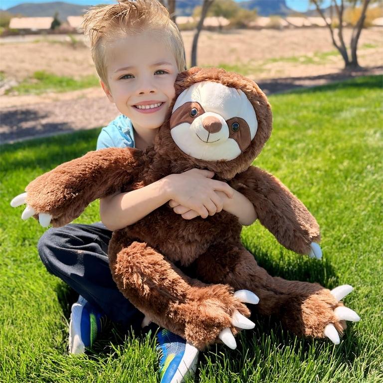 Morismos 24" Mommy Sloth with 4 Baby Plush Toys photo 6