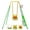 Green, variant on 3 in 1 Toddler Swing Set with Basketball Rim and Soccer Scoring Net, Indoor Outdoor Baby Swing with Metal Stand, Kids Swing Set for Backyard, Free Soccer Basketball and Pump, Easy to Assemble(Yellow)