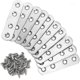 thumbnail image 1 of Fixing Straight Flats Plates, 10pcs Legs Plated Brackets Rep Bracket Fixing Furniture Less Steel 76 X 16 Mm, 1 of 5