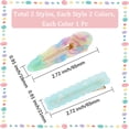 thumbnail image 2 of 8Pcs 8 Colors Acrylic Hair Clips Hair Accessories for Woman Mixed Color 55mm, 2 of 3
