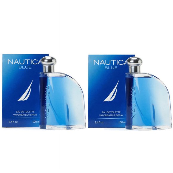 Nautica Blue Eau de Toilette 3.4 oz pour Hommes (Lot de 2)