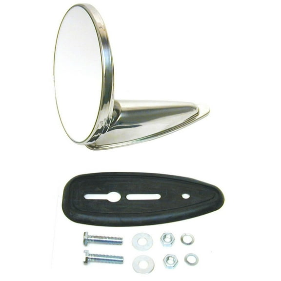 URO Parts 90173111100 Exterior Mirror Round 4 Stianless Mirrorr