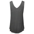 thumbnail image 2 of FashionOutfit Women's Basic Solid Sleeveless V-Neck Plus Size Flowy Tank Top, 2 of 3