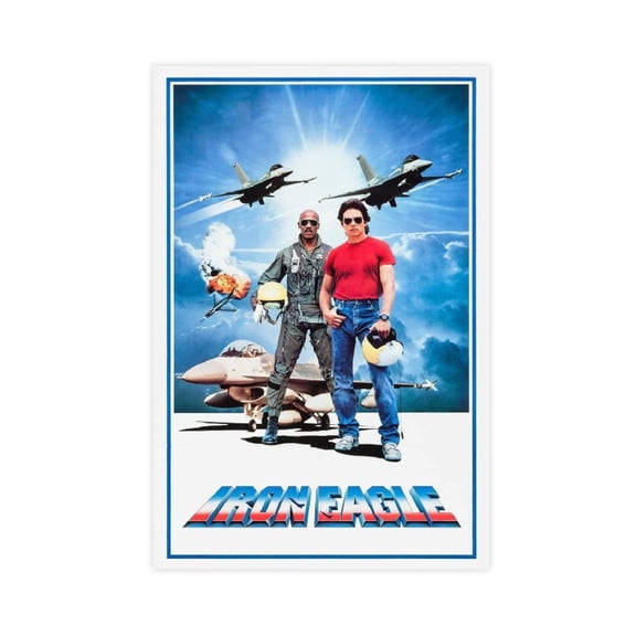 Iron Eagle Movie Poster Retro Nostalgic Art Aesthetics Club School Dormitory Restaurant Decoration Canvas Poster Bedroom Decor Sports Landscape Office Room Decor Gift