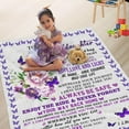 thumbnail image 2 of DAJU to My Granddaughter Blanket from Grandma for Christmas Birthday Anniversary Graduation Wedding(30*40inch), 2 of 6