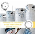 thumbnail image 4 of Fsddascl Christmas Coastal Blackout Curtains for Bedroom/Living Room, Thermal Insulated Kitchen Curtains, Blue Snowman Pine Tree Starfish Coral Grommet Darkening Window Treatment Drapes 52"x63"x2, 4 of 6