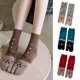 thumbnail image 4 of Calcetines de algodón con punta dividida para mujer, estilo japonés, estilo japonés, dibujos animados lindos para estampado de gato, Color de contraste, chanclas de 2 dedos, sandal, 4 of 5