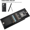 thumbnail image 4 of REQO for Samsung Galaxy S24 Ultra Case Wallet with Credit Card Holder, Flip Premium Leather Magnetic Clasp Kickstand Heavy Duty Protective Cover for Samsung Galaxy S24 Ultra 6.8" (Black), 4 of 7
