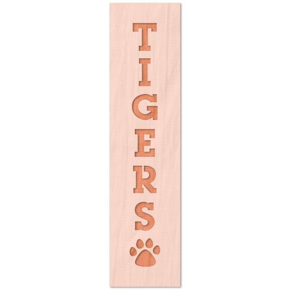 Stencil Stop Tigers Vertical Sign Text Stencil - 14 Mil Mylar Plastic (0.5 x 4 inches)