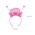 thumbnail image 2 of FELTECHELECTR 4Pcs New Year Hair Hoops Plastic Assorted Color Party Accessory for Friends Festivals, 2 of 5