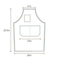 thumbnail image 5 of Men's and women's home kitchen gardening workwear apron with multifunctional pockets,cotton canvas apron, 5 of 7
