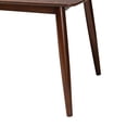 thumbnail image 5 of Baxton Studio Flora Mid-Century Modern Walnut Brown Finished Wood Dining Table, 5 of 9