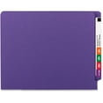 thumbnail image 4 of Smead 25550 WaterShed CutLess Straight Tab Letter Size 2-Fastener Folders - Purple (50/Box), 4 of 7