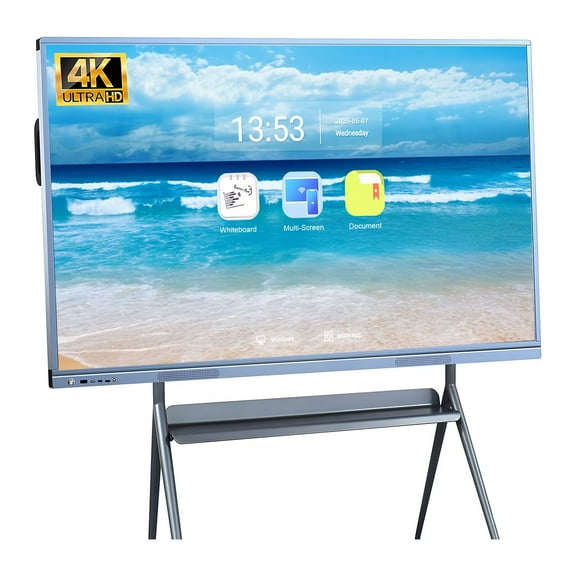 OmninexHub Smart Board for Classroom, 55 Inch Touch Screen All-In-One Compute Multi-Touch Dual System Interactive Whiteboard for Conference And Education