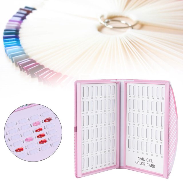 Esmalte de Unas en Gel, Tarjeta de Visualización En Color, Puntas de Gel Acrílico para Accesorios de Salón de Manicura