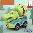thumbnail image 3 of Tema De Dinosaurio Vehículos De Construcción Para Niños Montaje De Bricolaje Camiones De Ingeniería Juguetes, Juego Imaginativo, Aprendizaje Educativo, Material Seguro Y, 3 of 7