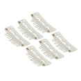 thumbnail image 4 of Clip de peine para extensión de cabello, 100 piezas, clip a presión para peluca, Clip para peluca en forma de U, Clip para postizo de peluca DIY, construcción robusta, 4 of 8