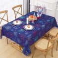 thumbnail image 2 of 4th of July Tablecloth, Independence Day Table Cloth, Memorial Patriotic Table Cover Washable Polyester Dining Decorative for Dinner Kitchen Party Decor, 60x120 Inch, 2 of 6