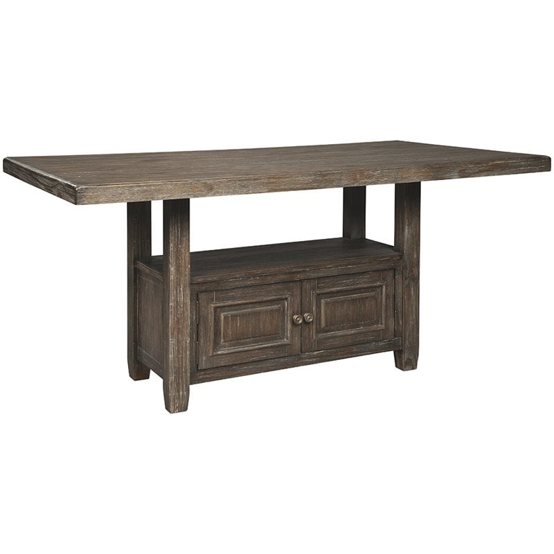 Ashley Furniture Wyndahl Storage Counter Height Dining Table in Rustic