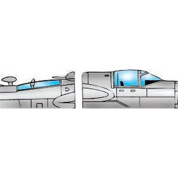 A-26 B/C Invader Vacuform Canopy, Glazing for Monogram (1/48 model kit accessory)