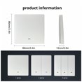 thumbnail image 4 of Tuya ZigBee Inteligente Switch Home Light Interruptor de control remoto Lámpara de oficina Panel de control inalámbrico, 1 banda Inevent EL001911-01B, 4 of 7