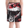 thumbnail image 2 of Cauagu Fierce Red Viper Graphic Art Print Swim Trunks for Men,Youth Boys Swim Shorts Compression Liner Beach Shorts Boys' Swimming Shorts 7-20 Years Bathing Suit-X-Large, 2 of 3