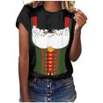 thumbnail image 2 of Pompotops Blouse Décontractée Mode Femme Imprimé Oktoberfest Col Rond T-Shirt Blouse Imprimée Tee Liquidation, 2 of 5