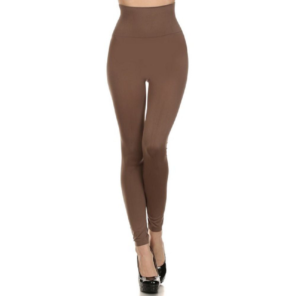 HeyNuts Essential High Waisted Yoga Leggings For Tall Women, Buttery Soft  Full Length Workout Pants 28 Java Coffee XL