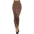 thumbnail image 4 of Women Tommy Control Super High Waist Leggings w/5½" Waistband Workout Yoga Pants - (Kahki), 4 of 5