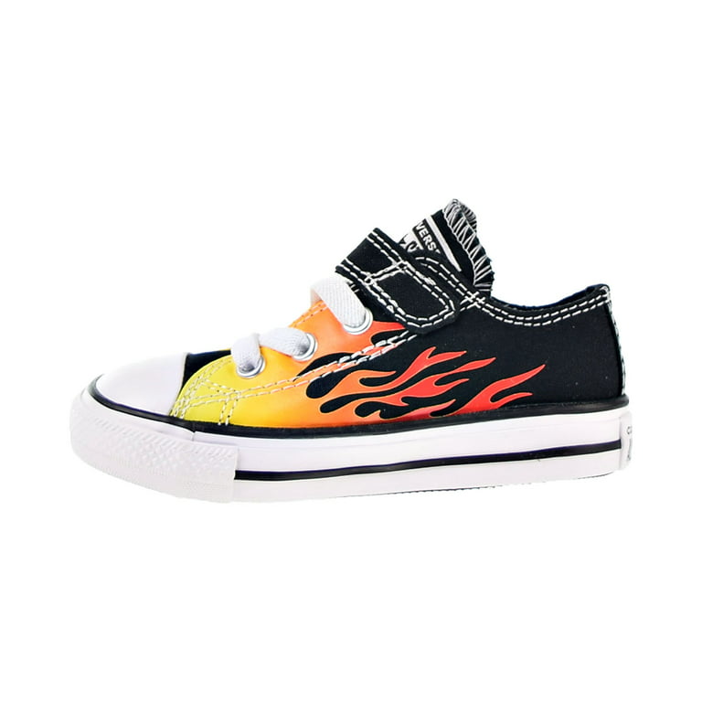 rouw of Ampère Converse Chuck Taylor All Star 1V Lo Flames Toddler Shoes White-Red-Yellow  766199f - Walmart.com
