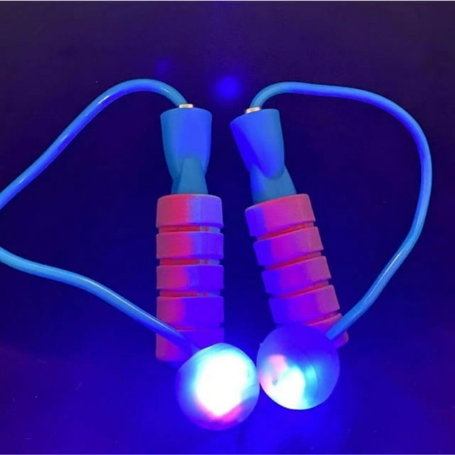HLONK Popular Nighttime Glow Jump Rope for Primary and Secondary School Students Children Adults LED Fitness Adjustable