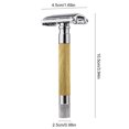 thumbnail image 4 of Graflsoa Rotating Handle Diamond-Pattern Safety Razor for Men - Gold, Silver, Black, Rose Gold Options - No Blades Included, 4 of 6