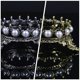 thumbnail image 3 of 2PCS Nail Art Pen Brush Holder Classic Crown Pearl Manicure Pen Rack Decor, 3 of 4