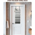 thumbnail image 2 of Hanging Towel Racks for Bathroom No Drill - Over The Door 6-Tier Bath Towel Storage Organizer for Small Bathrooms - Back Door Large Tiered Towel Holder Hanger for Rolled Towels, 2 of 8