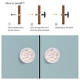 thumbnail image 4 of 4 Pcs Flamingo Knobs for Kitchen Cabinet Cupboard Dresser Bookcase Drawer Pulls Handles Round Home Decor, 4 of 5