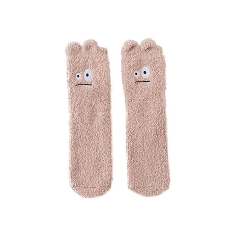 

Qufokar Socks Running Toe Socks Women Fuzzy Socks Winter Warm Coral Fleece Socks Cute Sleeping Home Floor Socks