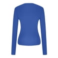 thumbnail image 4 of Womens Tops Casual Long Sleeve Shirts Basic Fall Fashion Crop Tops Layering Slim Fit Y2k Clothes Lightweight Fall Outfits for Women 2026, 4 of 5