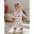 thumbnail image 5 of Miaouyo Infant Baby Boy Girl Winter Romper 0 3 6 9 12 Months Cute Animal Pattern Long Sleeve Hooded Warm Jumpsuit, 5 of 9