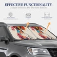 thumbnail image 4 of Fotbe Colorful Dachshund Art 2-Piece Car Windshield Sun Shade | Sun Blocker for Car Windshield | Foldable Automotive Interior Accessories for Sun Protection-Large, 4 of 6