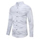 thumbnail image 3 of Camisa formal ajustada de manga larga brillante a la moda informal para hombre, 3 of 4