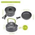 thumbnail image 2 of Graflsoa Compact Outdoor Camping Cookware Set with Stove, Teapot, and Utensils in Orange – Lightweight and Portable for Hiking, Picnics, and Backpacking, 2 of 7