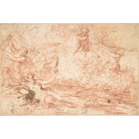 Mythological Scene Poster Print by Anonymous, Italian, Bolognese, 17th century (18 x 24)