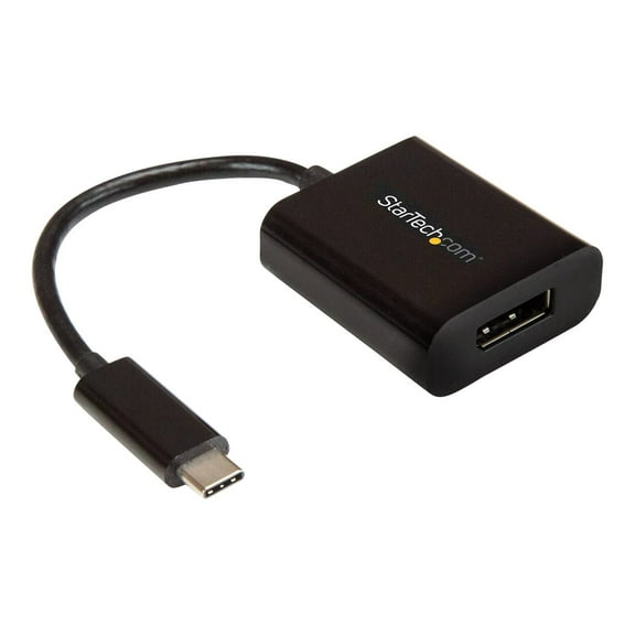StarTech.com CDP2DP USB-C to DisplayPort Adapter - 4K 60Hz - Black - USB 3.1 Type-C to DisplayPort Adapter - USB C Video Adapter (CDP2DP)