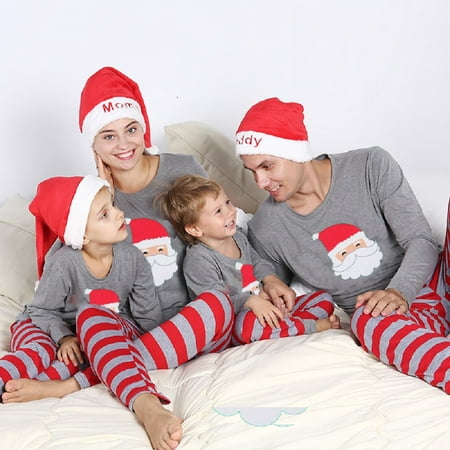 

Christmas Family Matching Pyjamas PJS Set Xmas Santa Sleepwear Nightwear Gift