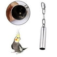 thumbnail image 3 of Flmtop Stainless Steel Bird Cage Stand Parrots Chewing Pastime Toy Fun Games Bell, 3 of 7