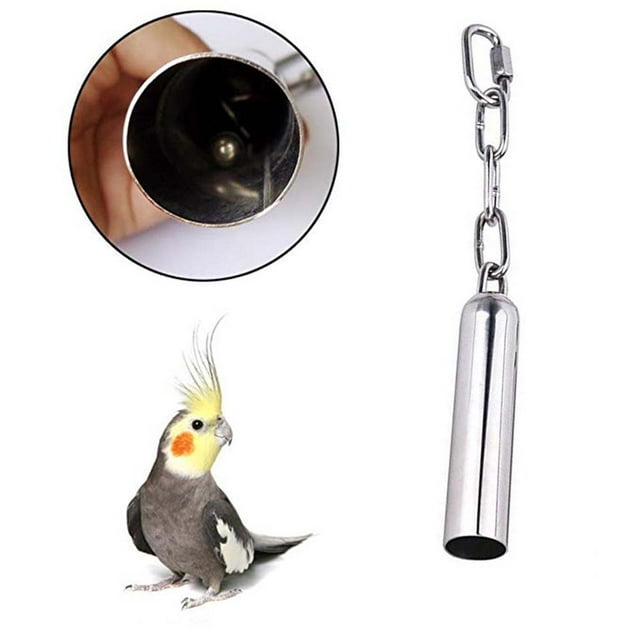 Walbest Stainless Steel Bell Toy for Birds,Heavy Duty Bird Cage Toys