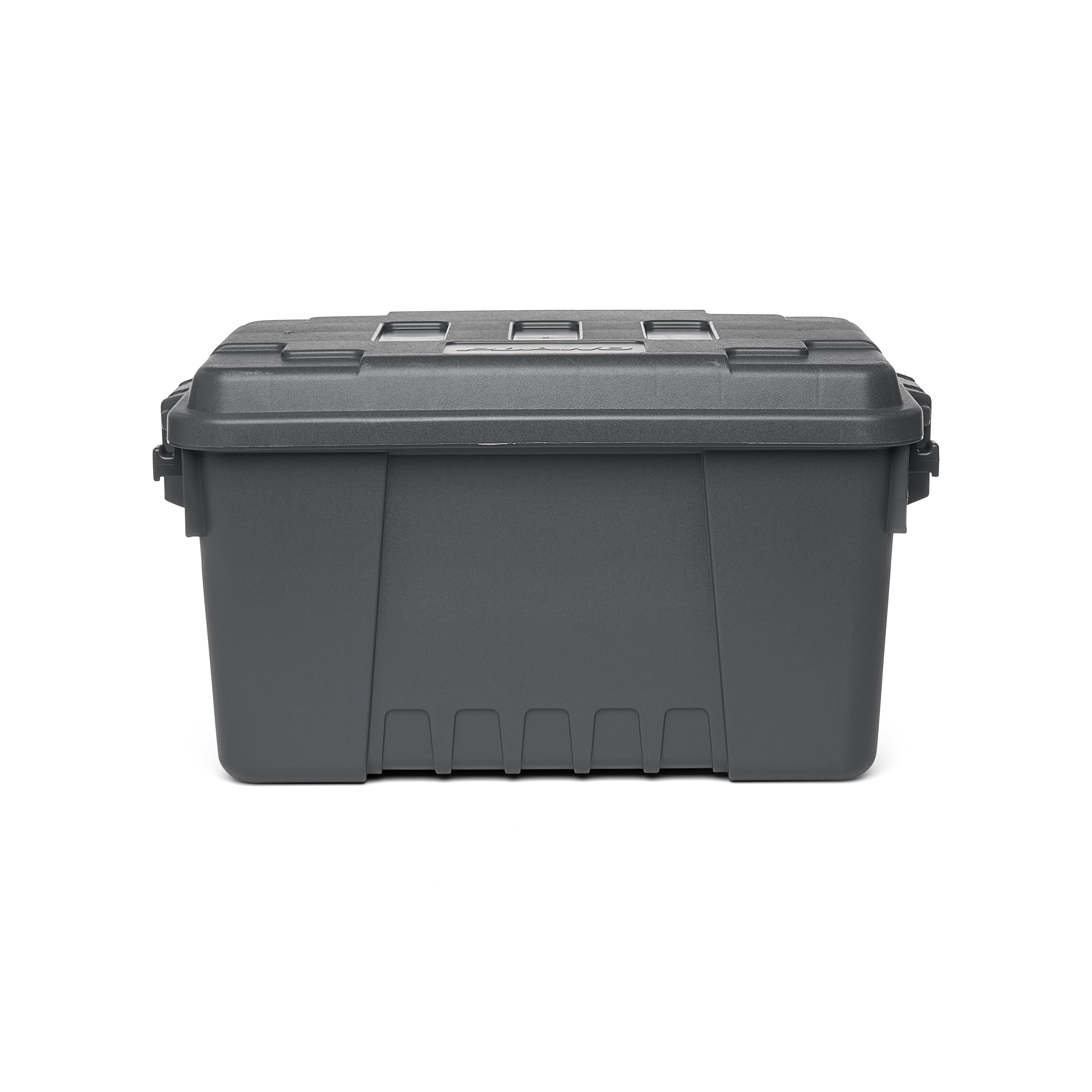 Plano Sportsman's Trunk, Charcoal, 14-Gallon Lockable Storage Box