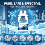 Hydrogen Water Tablets, Fast-Dissolving No Residue H2 Infused Drink Drops for Workout Recovery and Daily Hydration, 120 Count